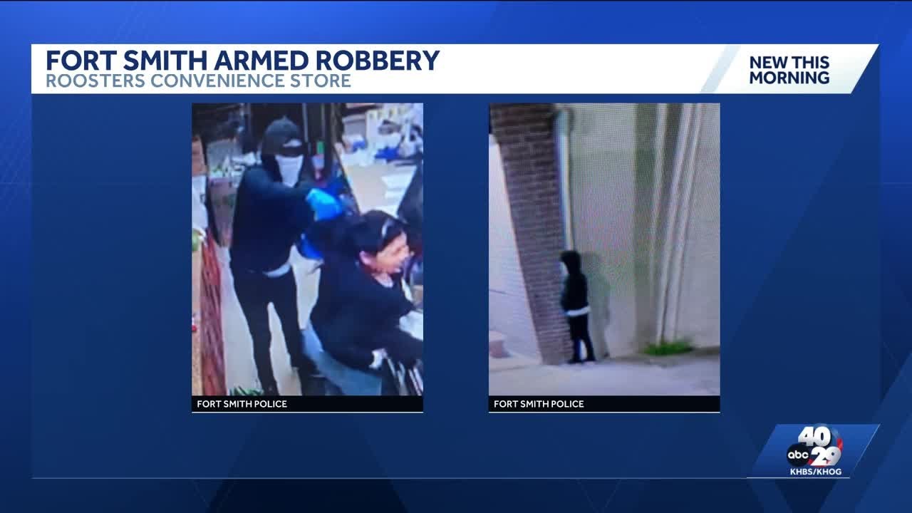 Fort Smith, Arkansas police search for armed robbery suspect