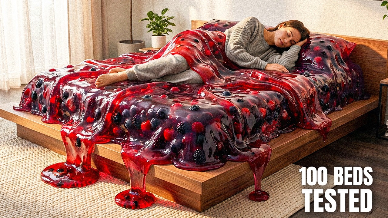 I Tested 100 Oddly Satisfying Beds! 😍🛏️ The Most Relaxing One Won! 💤(ASMR)