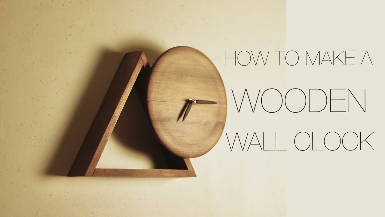 How to make a wooden wall clock