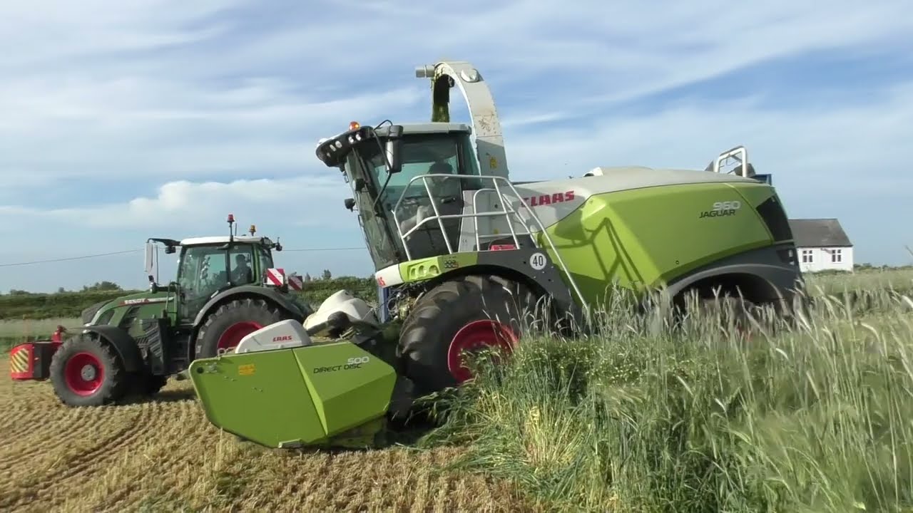 Claas Jaguar 960 Jaguar Chopping Wholecrop with Fendts & John Deere's Carting (2/2)