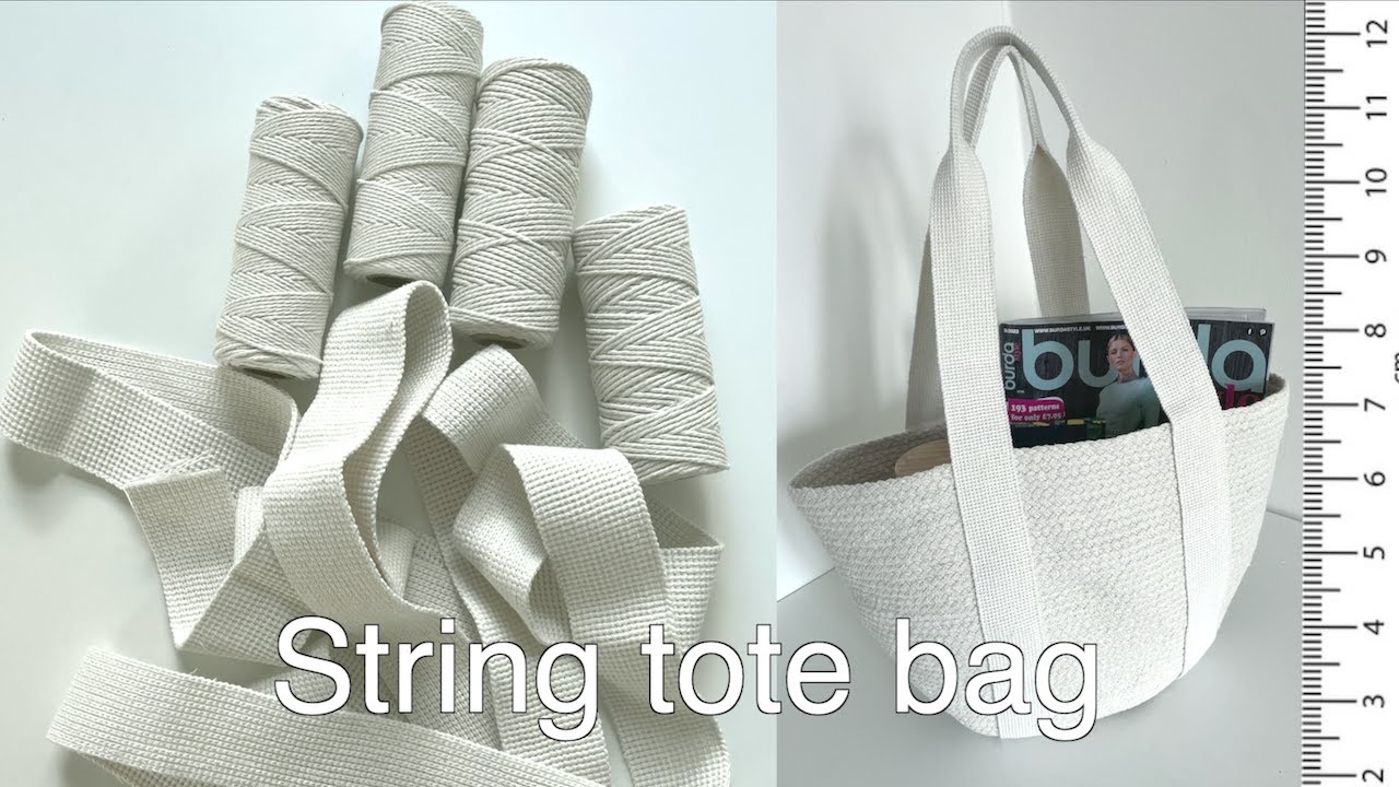 How to sew string tote bag? 🧵 Best bag for summer ☀️