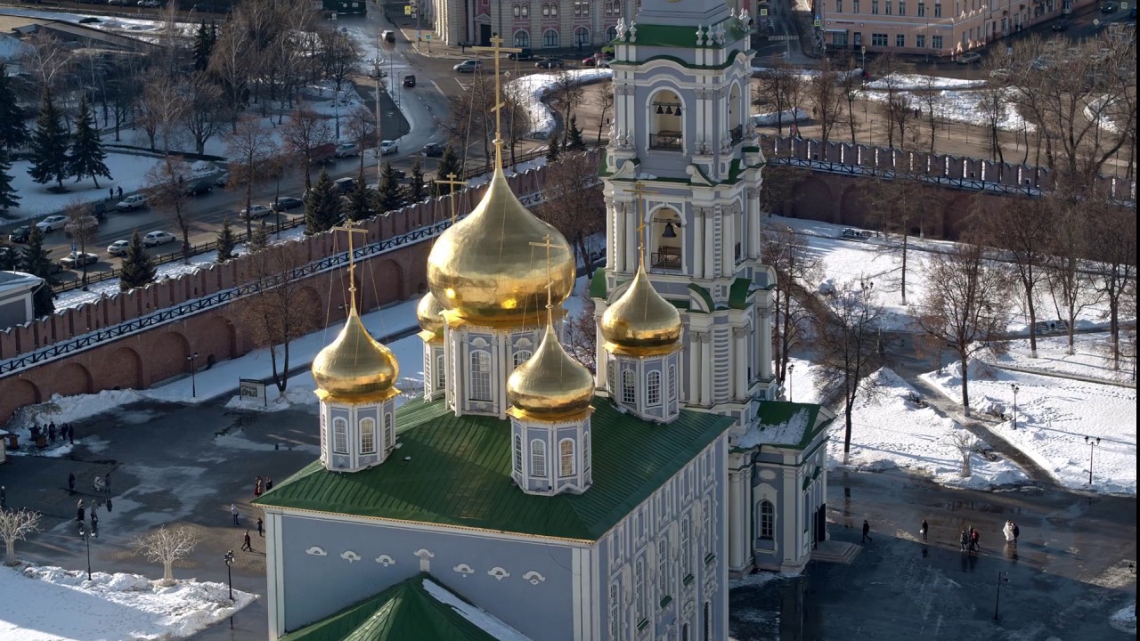 Tula sunny day Aerial Drone / Тула в солнечный день Аэросъемка