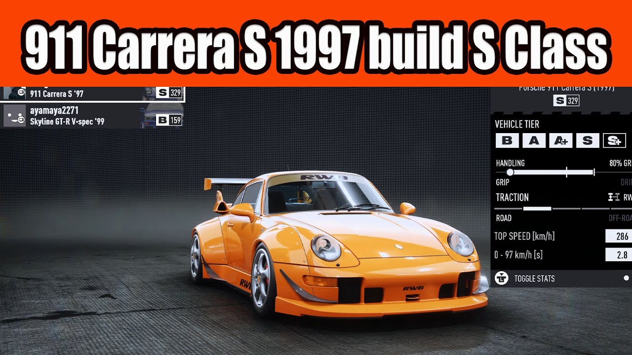 Porsche 911 Carrera S 1997 build S Class Car in NFS Unbound Vol 7