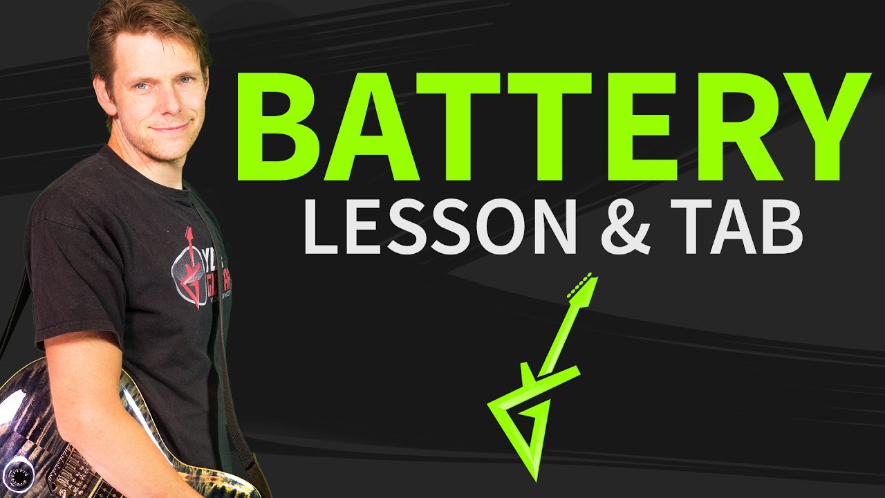 How To Play Battery by Metallica Guitar Lesson & TAB #1 Intro Tutorial