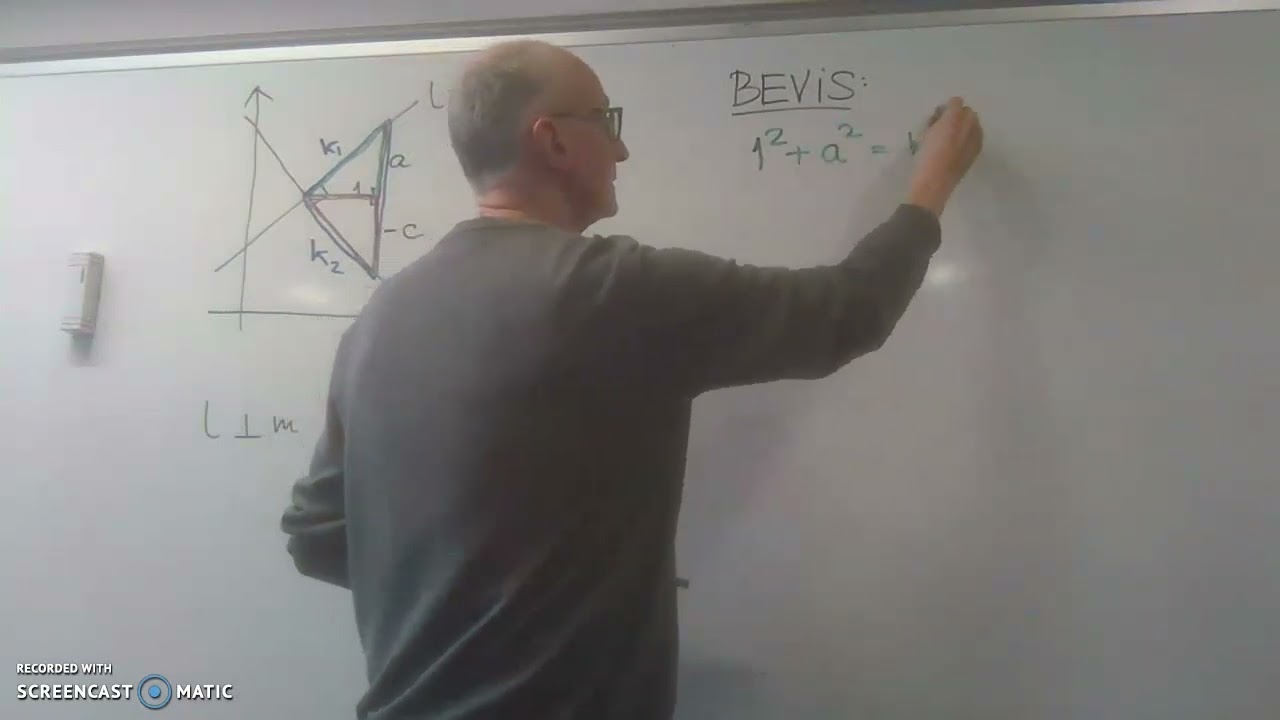 Bevis: Ortogonale linjer