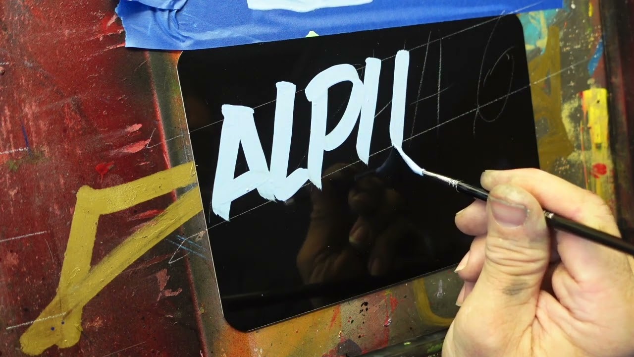 Basic one color casual lettering