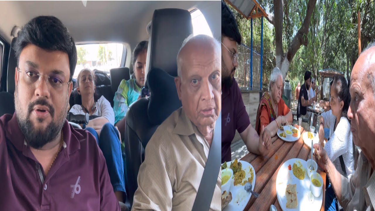બોરસદ બા બાપુજી એ એડવેન્ચર કેમ્પ માં મજા કરી અને રાત્રે કાઠિયાવાડી ભોજન ની મહેમાનગતિ માણી