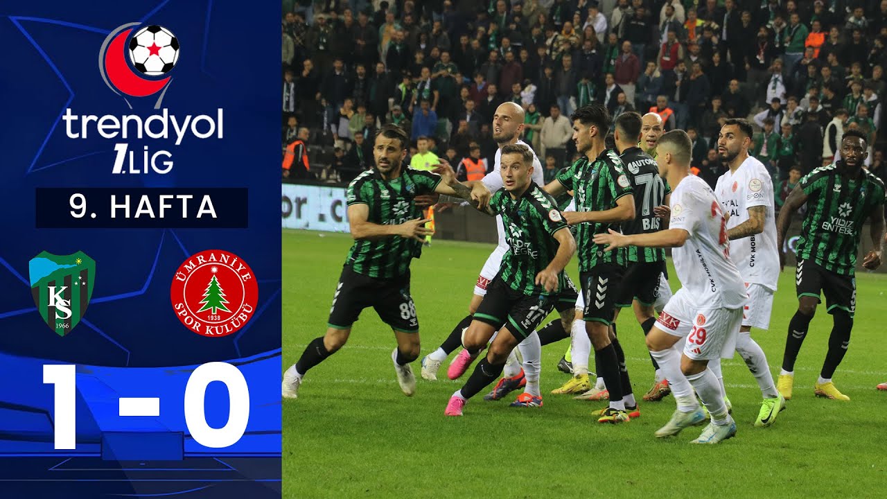 Kocaelispor (1-0) Ümraniyespor - Highlights/Özet | Trendyol 1. Lig - 2024/25