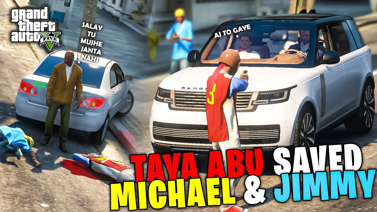 TAYA ABU SAVED MICHAEL & JIMMY'S LIFE | Real Life Mods #719 | GTA 5 |