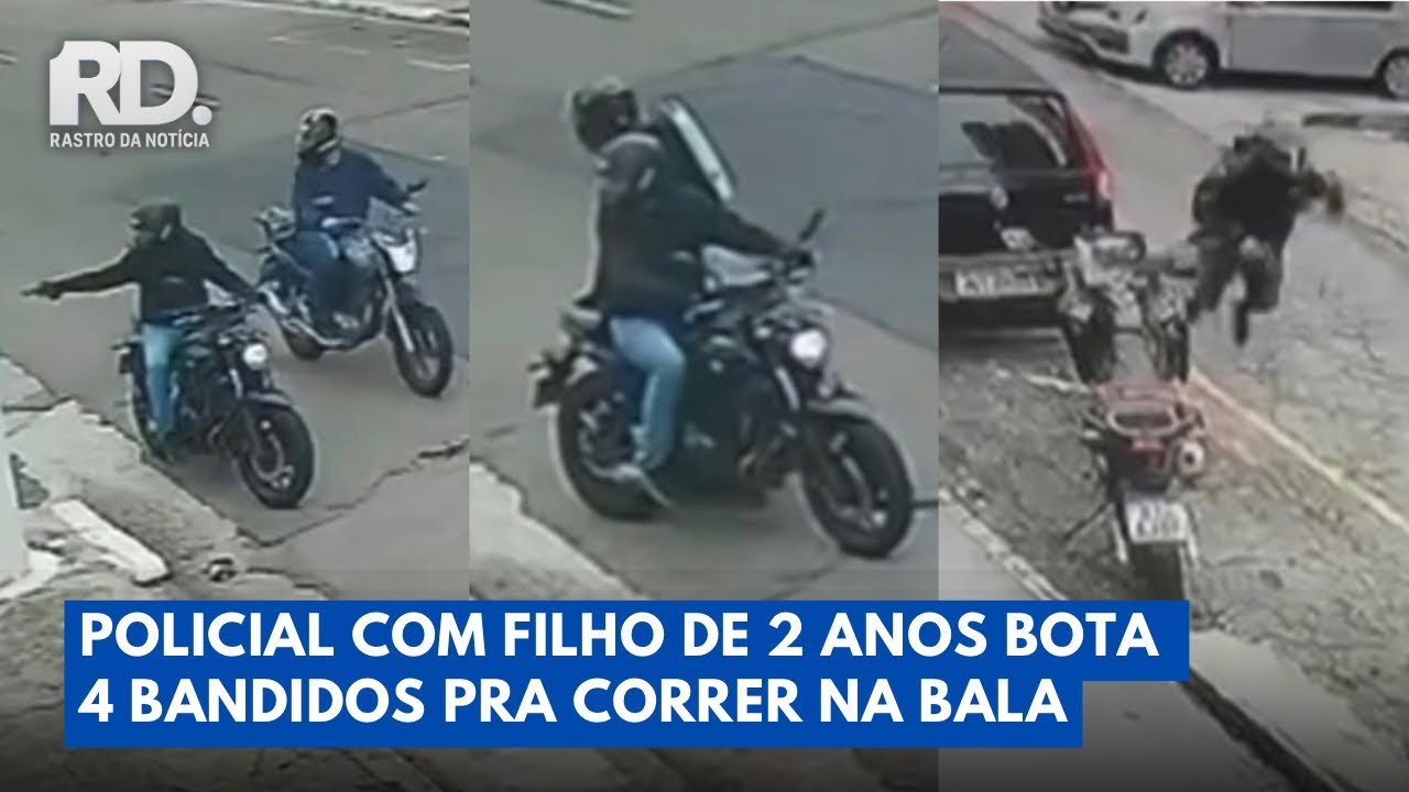 Policial Reage &agrave; Assalto com Filho de 2 Anos e Bandidos Correm na Bala | Rastro da Not&iacute;cia