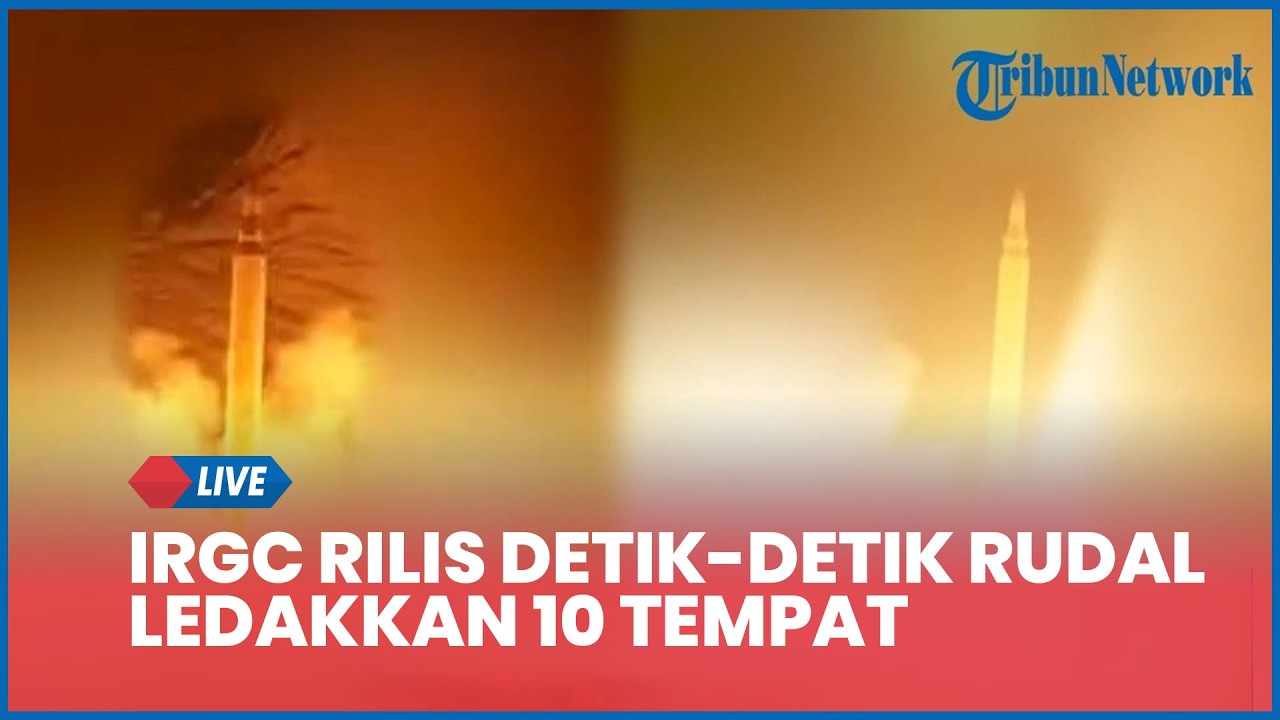 IRGC Rilis Detik-detik Rudal Ledakkan 10 Tempat Persembunyian Tentara AS hingga Situs-situs Militer