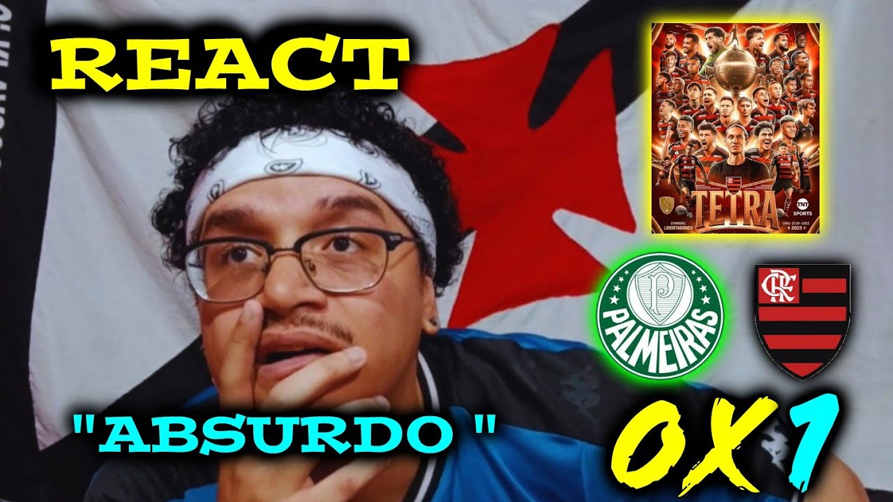 🗣🔞 REACT PALMEIRAS 0X1 FLAMENGO | MELHORES MOMENTOS | ACABOU O FUTEBOL PRA MIM ( LIBERTADORES 25 )