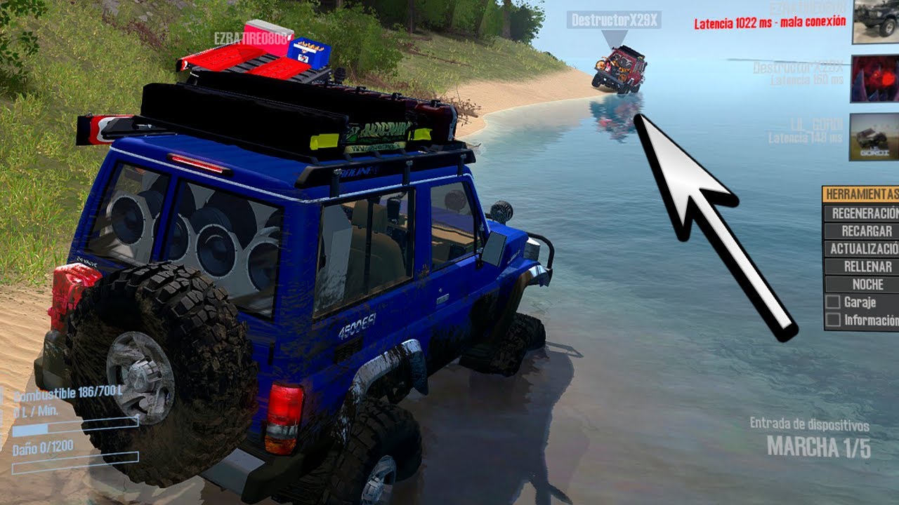 RUTA EXTREMA BUSCANDO CASCADA - TOYOTA LANDCRUISER J70 MACHITO - SPINTIRES MUDRUNNER | ANIBAL-X