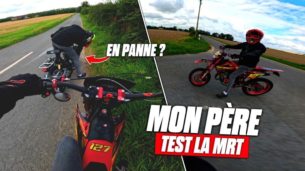 Mon père teste ma 50cc full prépa !! (Sa mob prépa tombe en panne...😵)