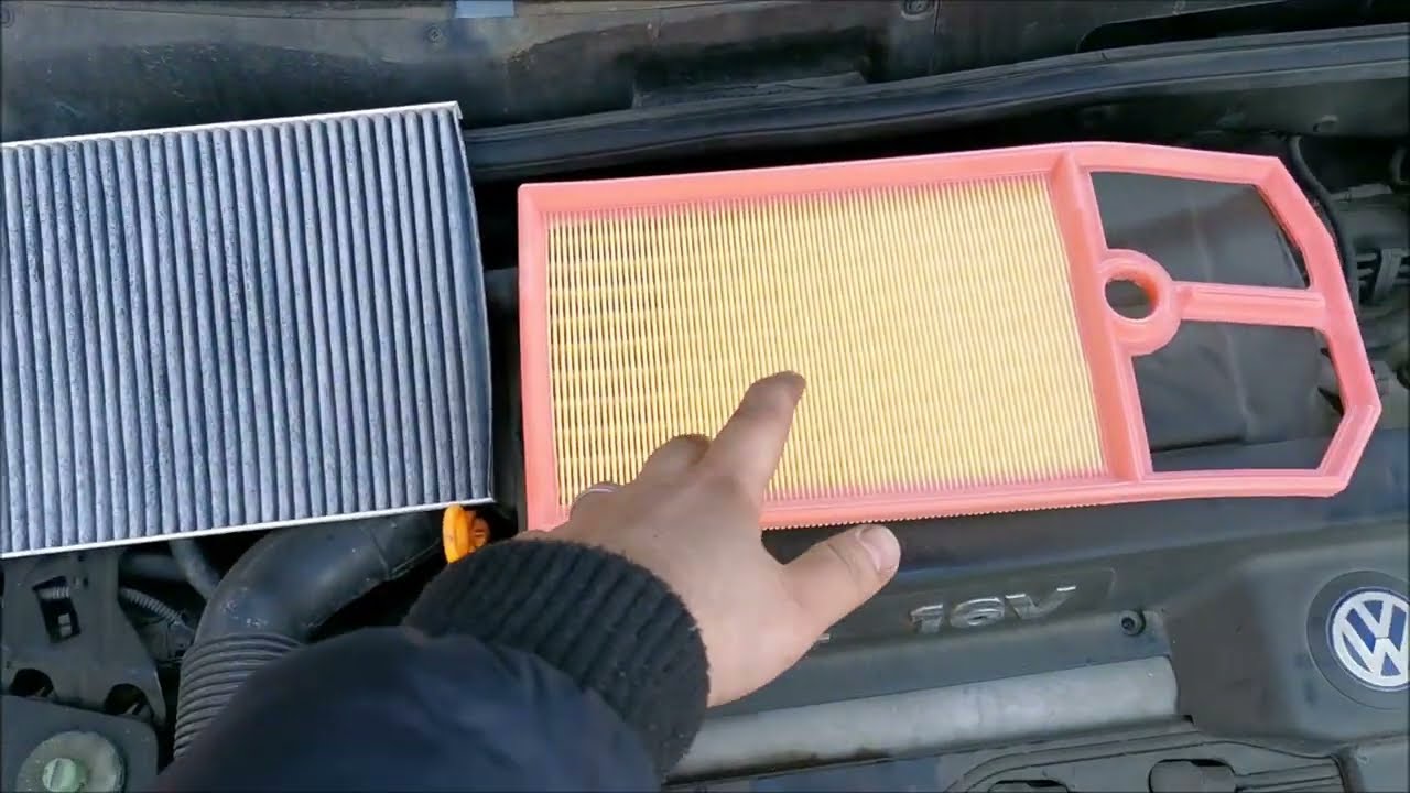 VW Lupo 1.4 16V - How to change the motor air filter and cabin pollen filter