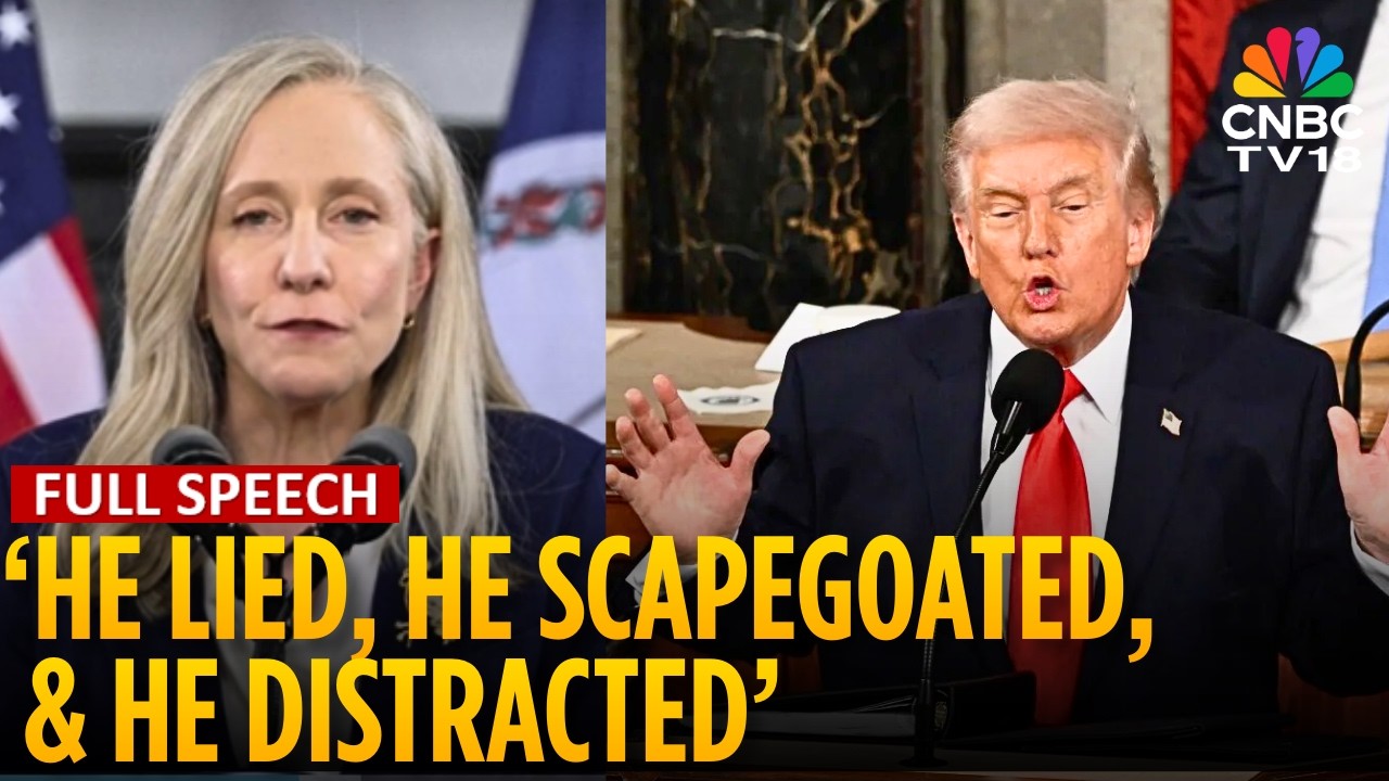Virginia Gov. Spanberger Rips Trump's 'Reckless Trade Policies' In Democratic Response | SOTU | N18G