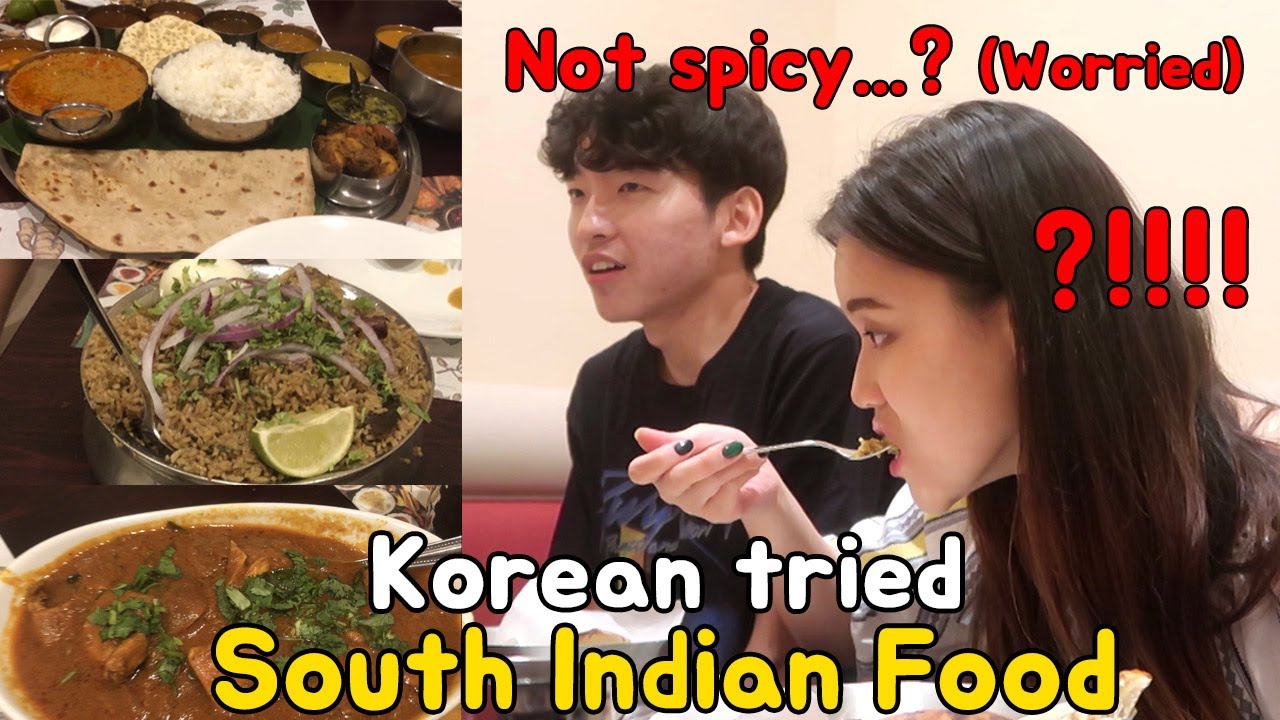 Korean Visit South Indian Restaurant In LA│South Indian Food Reaction By Korean│Spicy Challenge