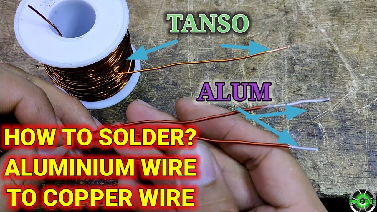How to solder Aluminium wire to copper wire ? the basic way to solder