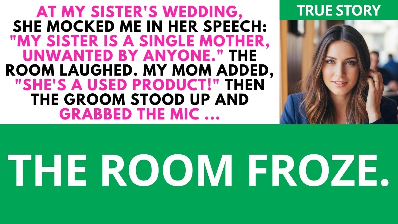 At My Sister’s Wedding, She Publicly Mocked Me — Then Her Groom Silenced the Whole Room...