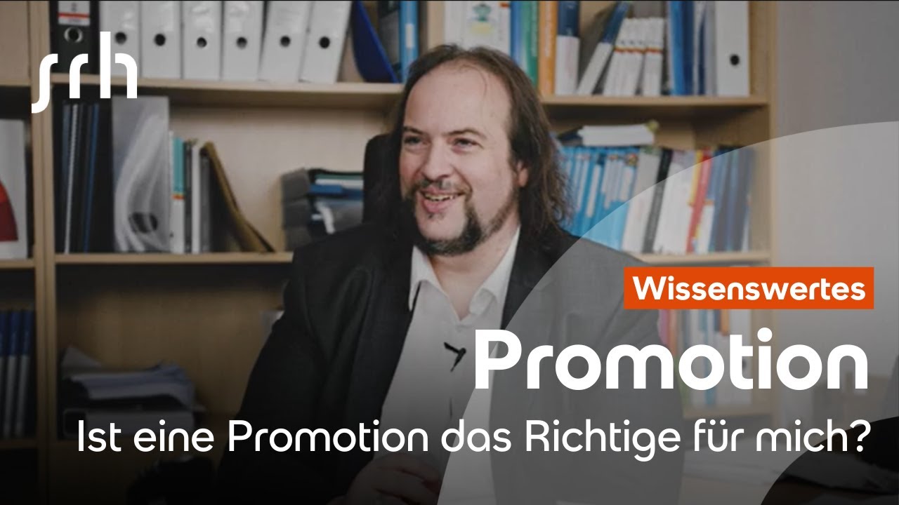 Ist eine Promotion das Richtige für mich? | SRH University Campus Heidelberg 🌟