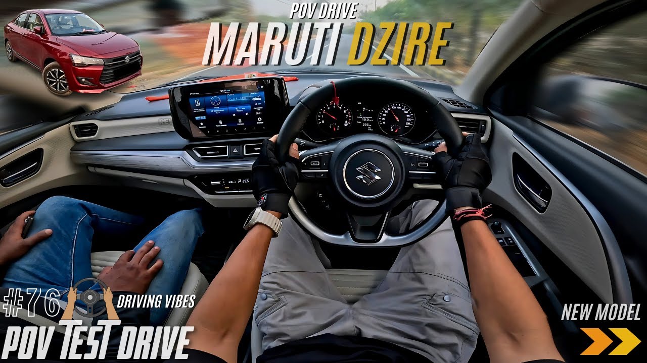 2024 NEW MARUTI DZIRE | ZXI+ | 1.2L 80BHP | POV Drive #76 | MARUTI DZIRE | 4K | REV GEARSHIFT #dzire