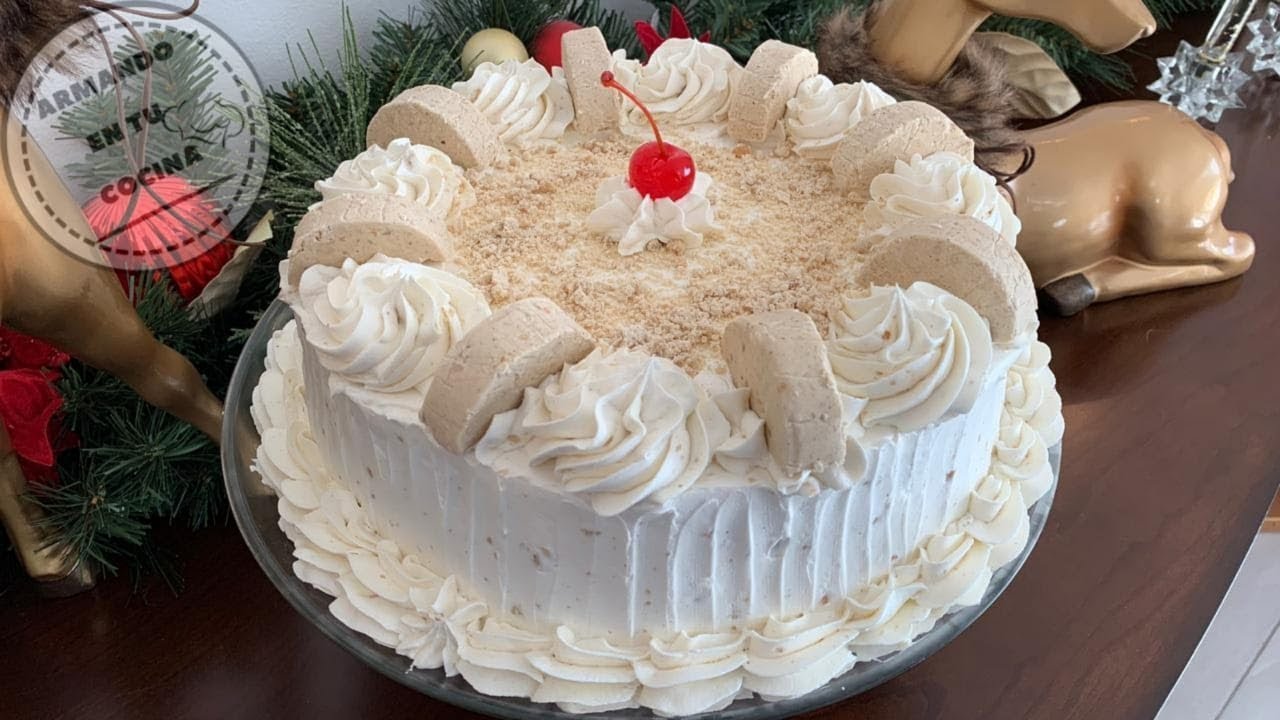 Pastel De Mazapán De 3 leches