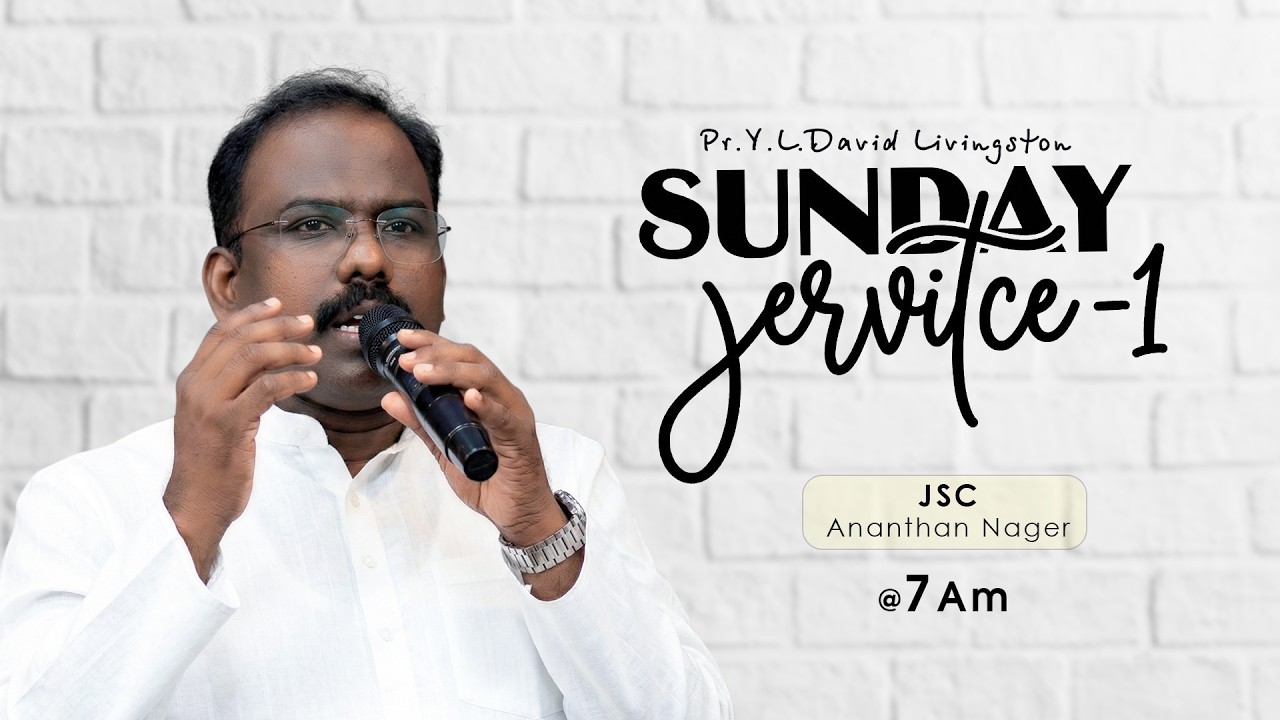 🔴🅻🅸🆅🅴 SUNDAY SERVICE-1  l 15 MAR 2026 | Pr.Y.L.David Livingston | 07.00 am #praisetv