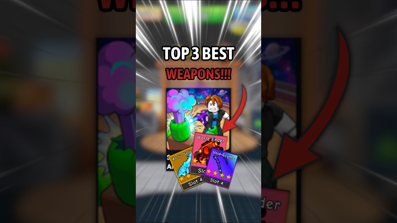 TOP 3 BEST WEAPONS IN SURVIVE ZOMBIE ARENA!! | ROBLOX #survivezombiearena #roblox