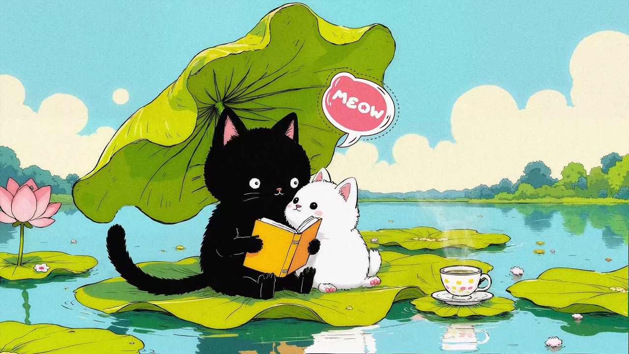 Tea Time with Cats Lofi 🍵🐾 | Soft Relaxing Beats for Focus & Sleep