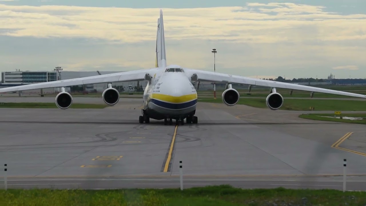 4K Antonov 124-100 Ruslan (UR-82027) Full Start-up & Takeoff from Calgary CYYC