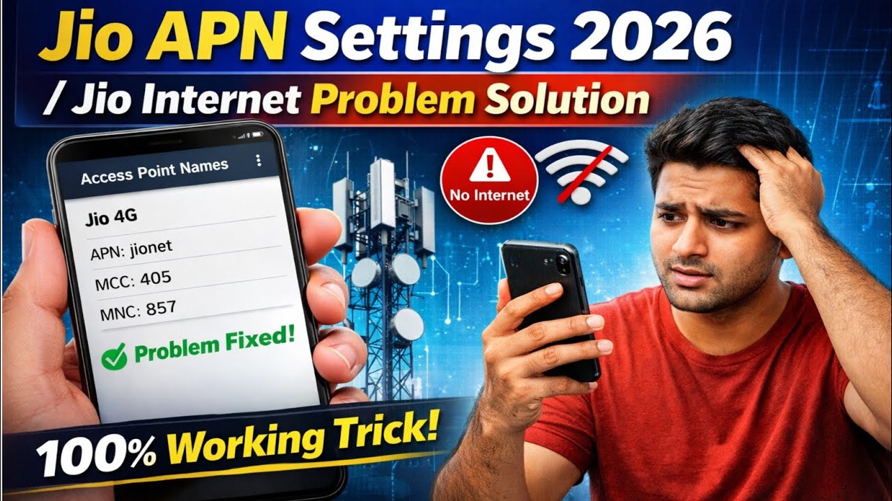 ✅Jio APN Settings 2026/Jio Internet Problem Solution🚀/Jio Net Slow Problem/Jio Network Problem📶