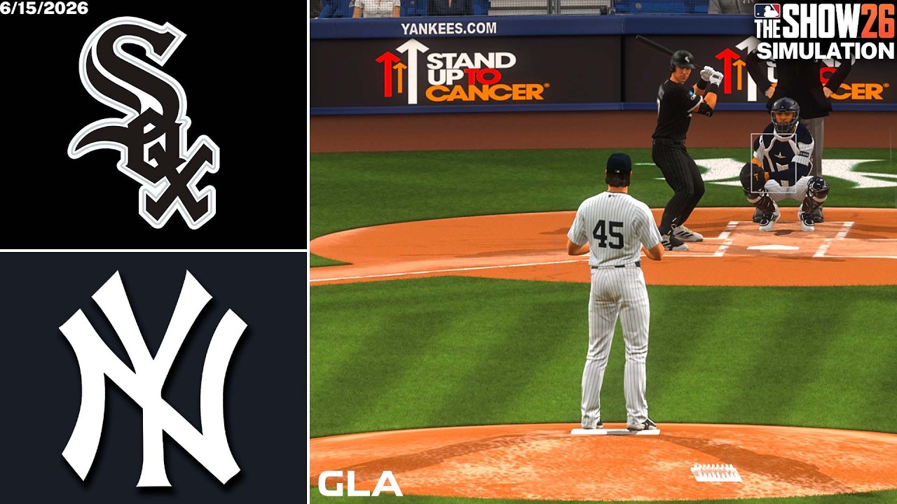 Yankees vs. White Sox Simulation | 6/15/26 | MLB The Show 26 PS5 Gameplay