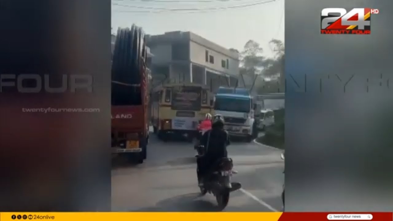 വളവിൽ അപകടകരമായ രീതിയിൽ ഓവർടേക്ക് ചെയ്ത് KSRTC, ദൃശ്യങ്ങൾ പുറത്ത് | Wayanad