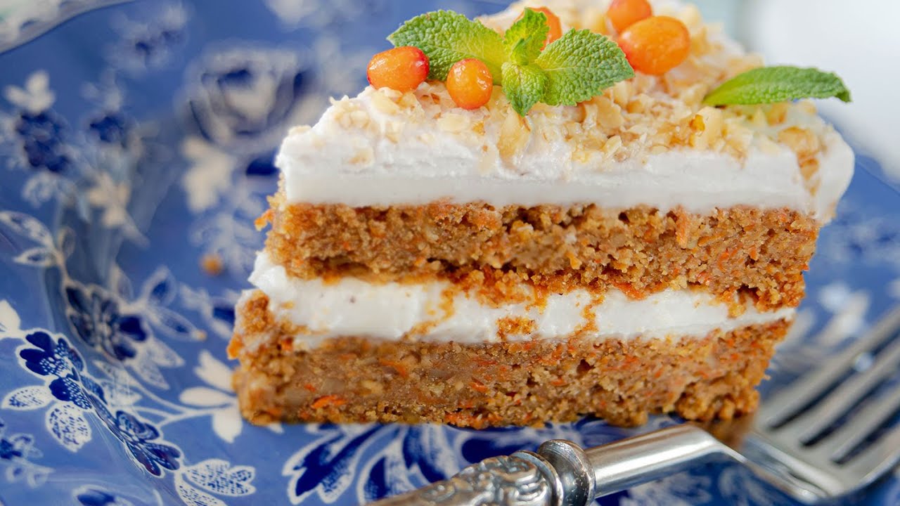 Морковный ТОРТ БЕЗ МУКИ и БЕЗ ЯИЦ + морковный кекс, пирожные и трайфл | постный веганский рецепт