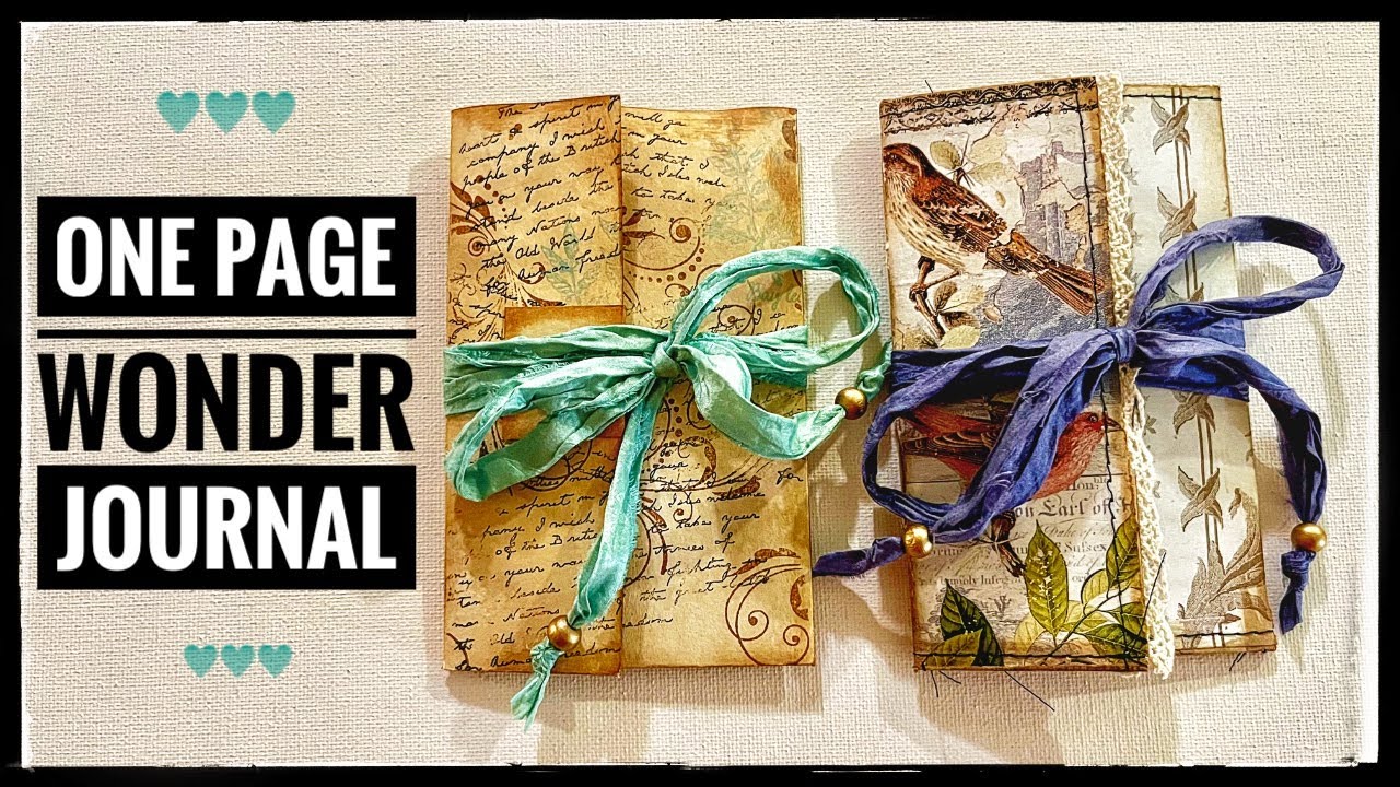 Journal Making - One Page Wonder Journal with Flips! - Tutorial