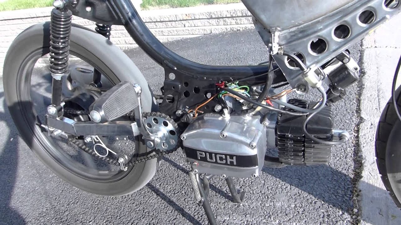 PUCH ZA 50 ENGINE VERIFIED ON A PINTO PENNY MOPED TEST