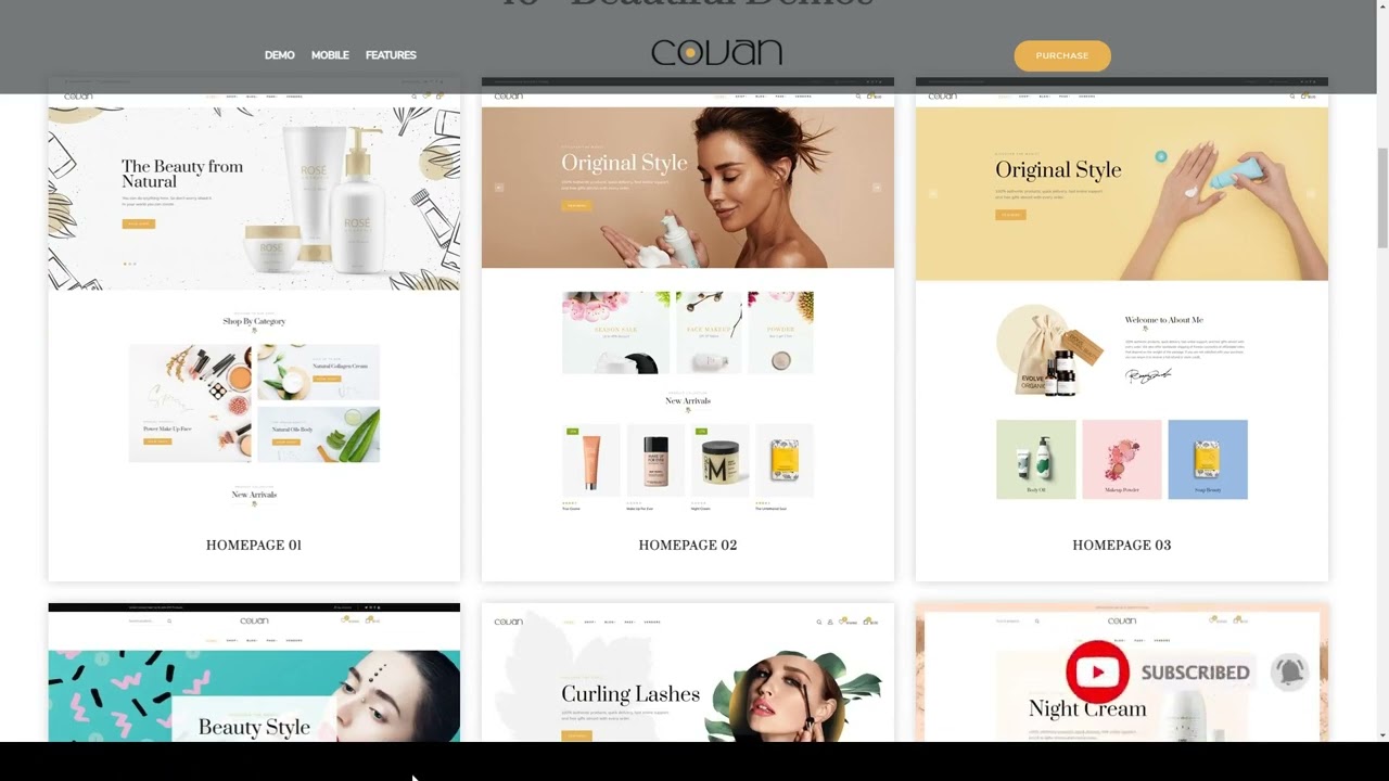 Beauty and Cosmetics Prestashop Theme 177X spa cosmetics website design