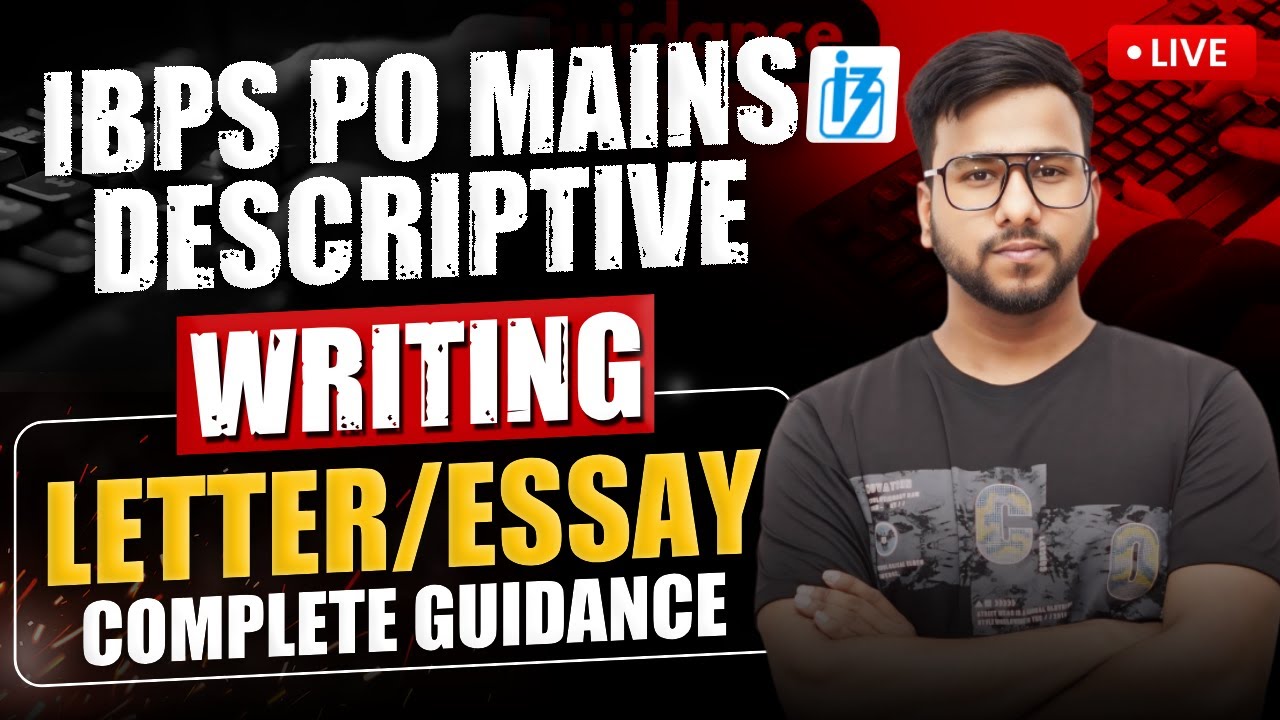 Descriptive Writing for IBPS PO Mains | Essay & Letter Writing Tricks | English by Varun Chitra Sir