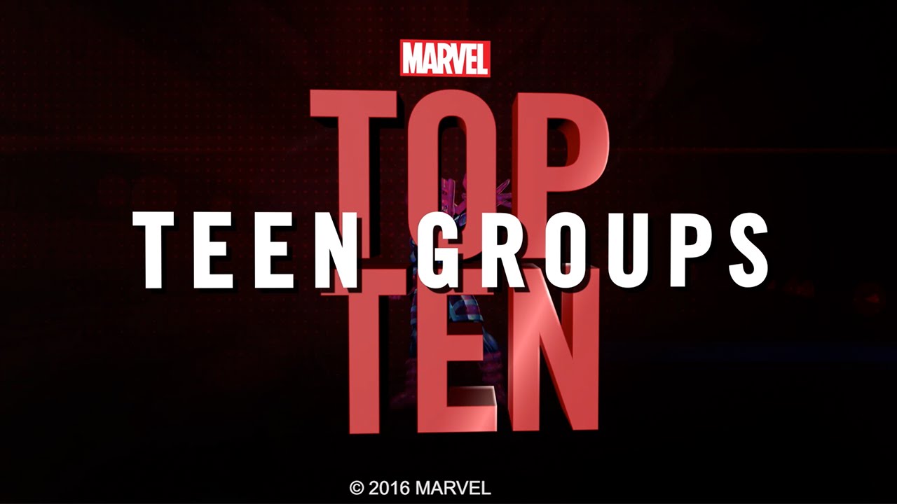 Marvel Top 10 Teen Groups