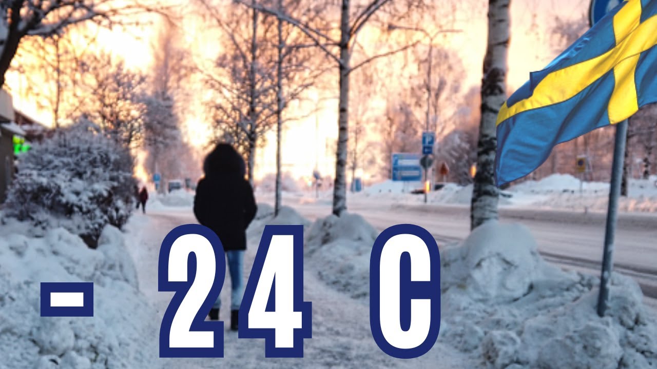 Walk in -24 Celsius, Sweden, Pite&aring;