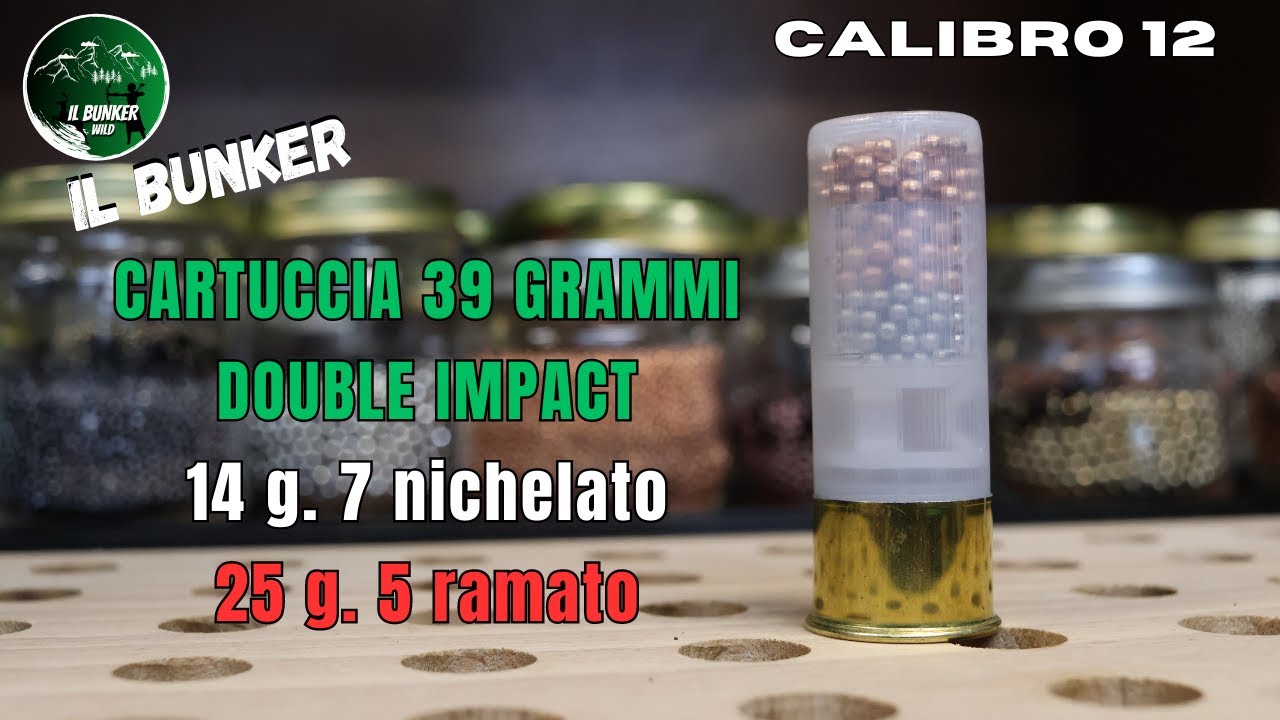 Cartuccia double impact TECNA 39 grammi - piombo 5 - 7