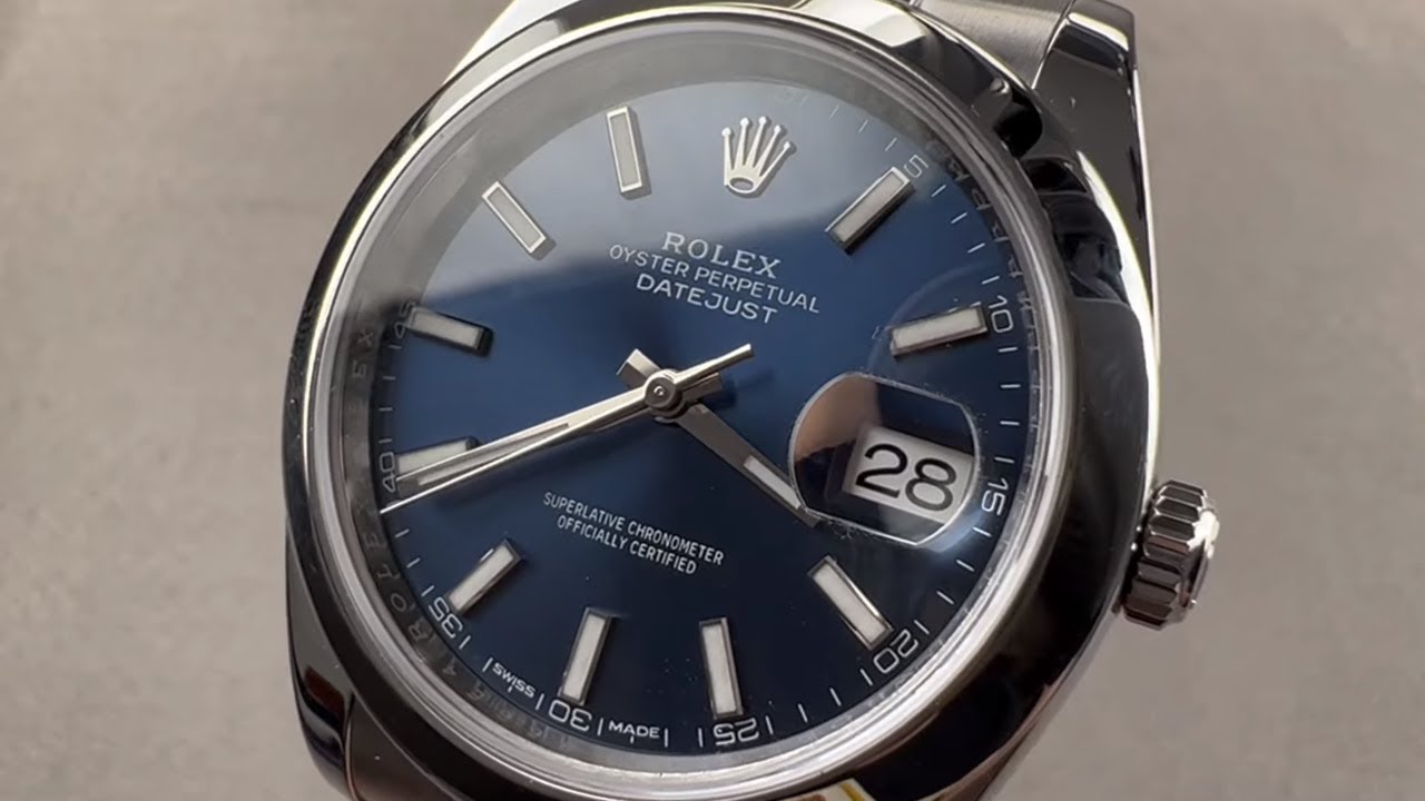 Обзор часов Rolex Datejust 41 Blue Dial 126300