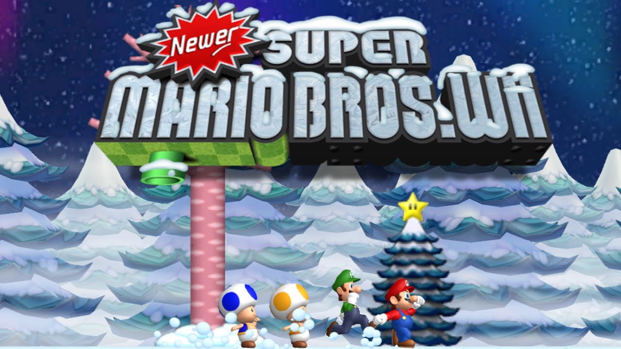 Newer Super Mario Bros Wii: Holiday Special 100% Walkthrough (All Star Coins & Secret Exits)