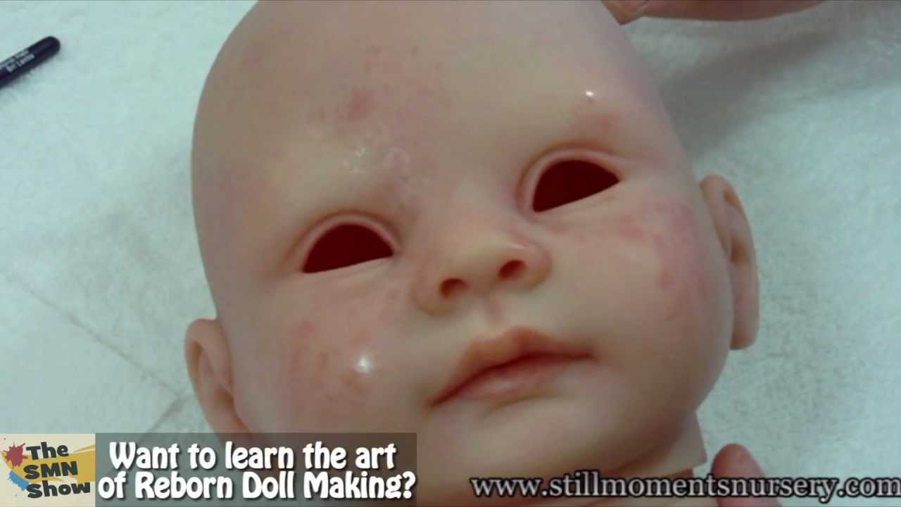 Painting capillaries onto your reborn doll tutorial - The SMN Show 