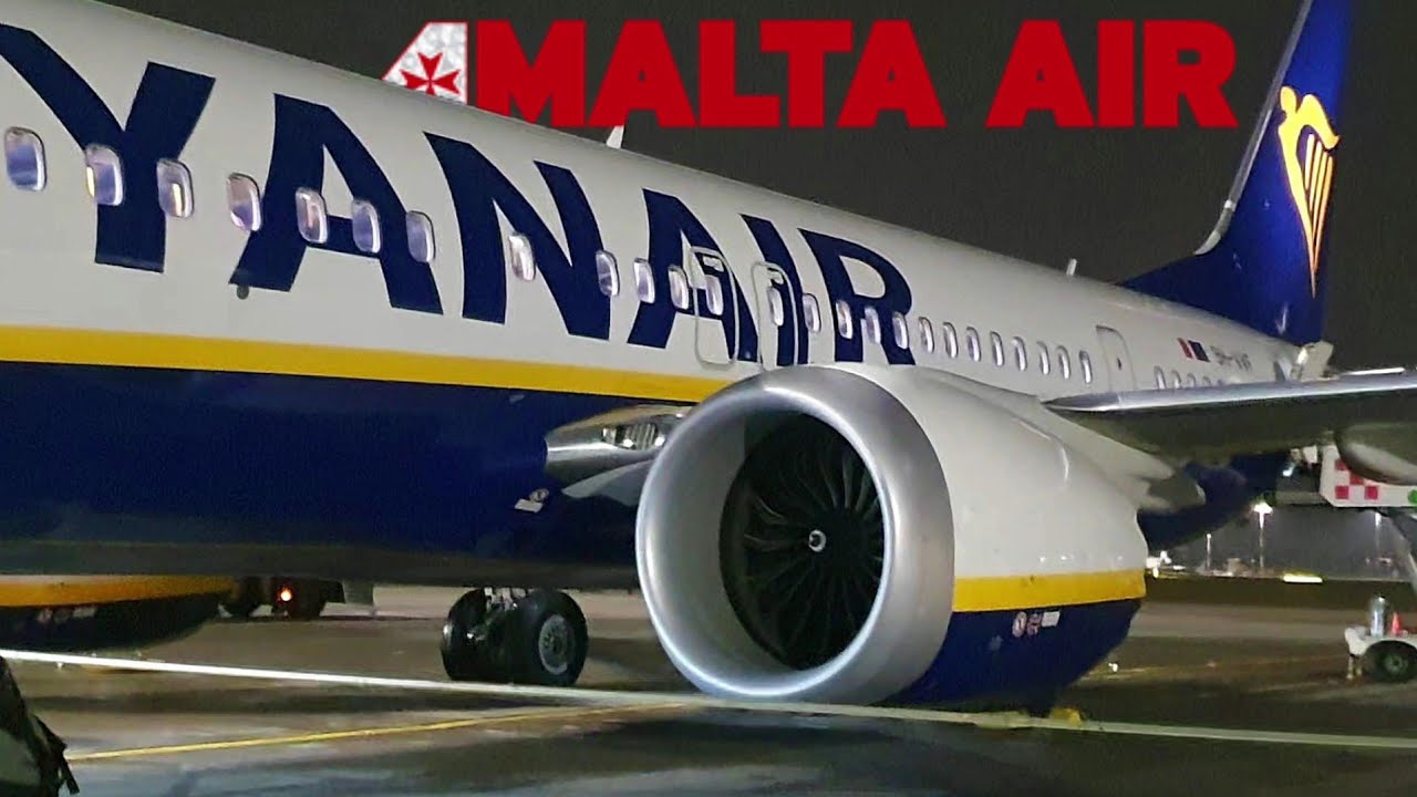 RYANAIR SUBSIDARY! Malta Air (Operating for Ryanair) Boeing 737 MAX Milan Bergamo to London Stansted