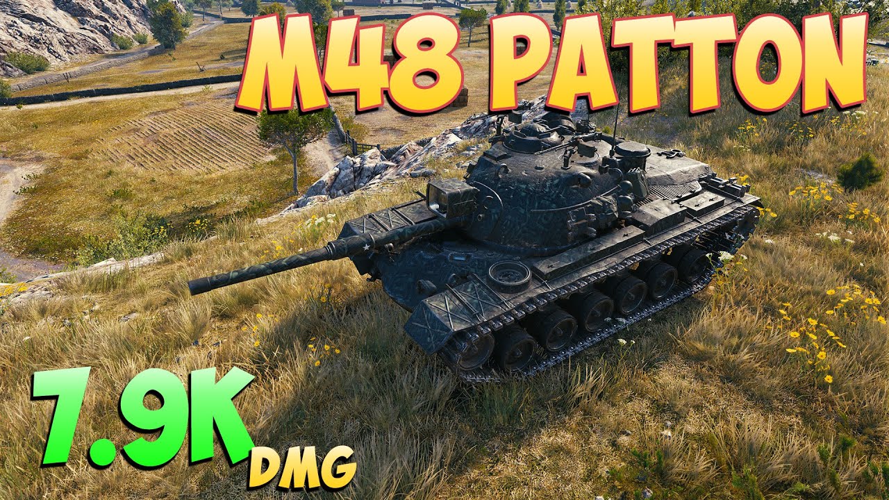 M48 Patton - 7 Фрагов 7.9K Урона - Прилежный! - Мир Танков