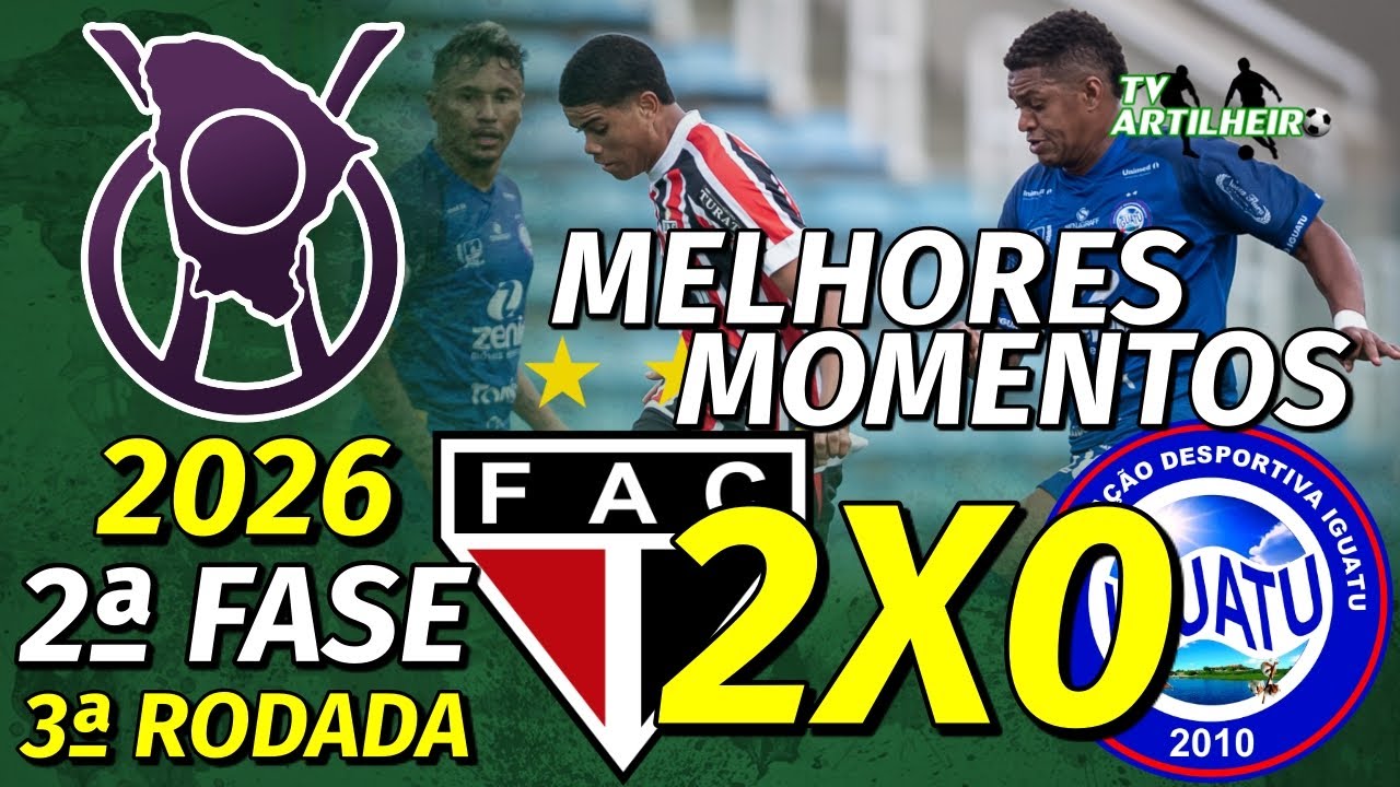 [Cearense '26] 2ª Fase | 3ª Rodada | Ferroviário 2 X 0 Iguatu | Melhores Momentos | TV ARTILHEIRO