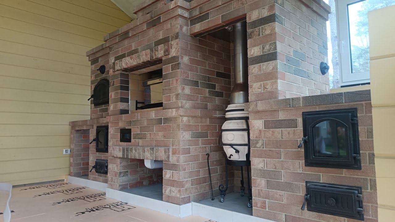 Барбекю комплекс из кирпича 🧱🏠⚒️