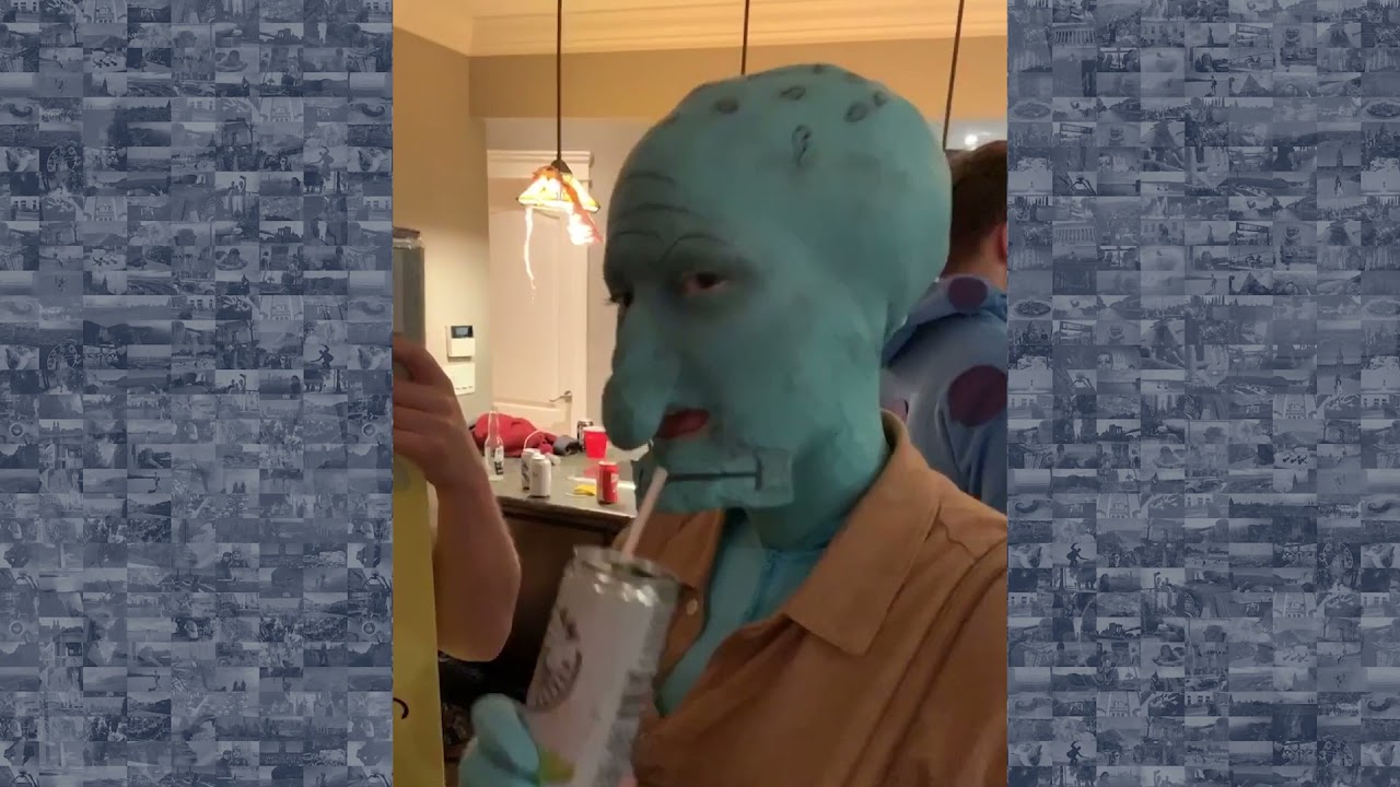 Woman Brings Squidward to Life in Hilarious Halloween Costume