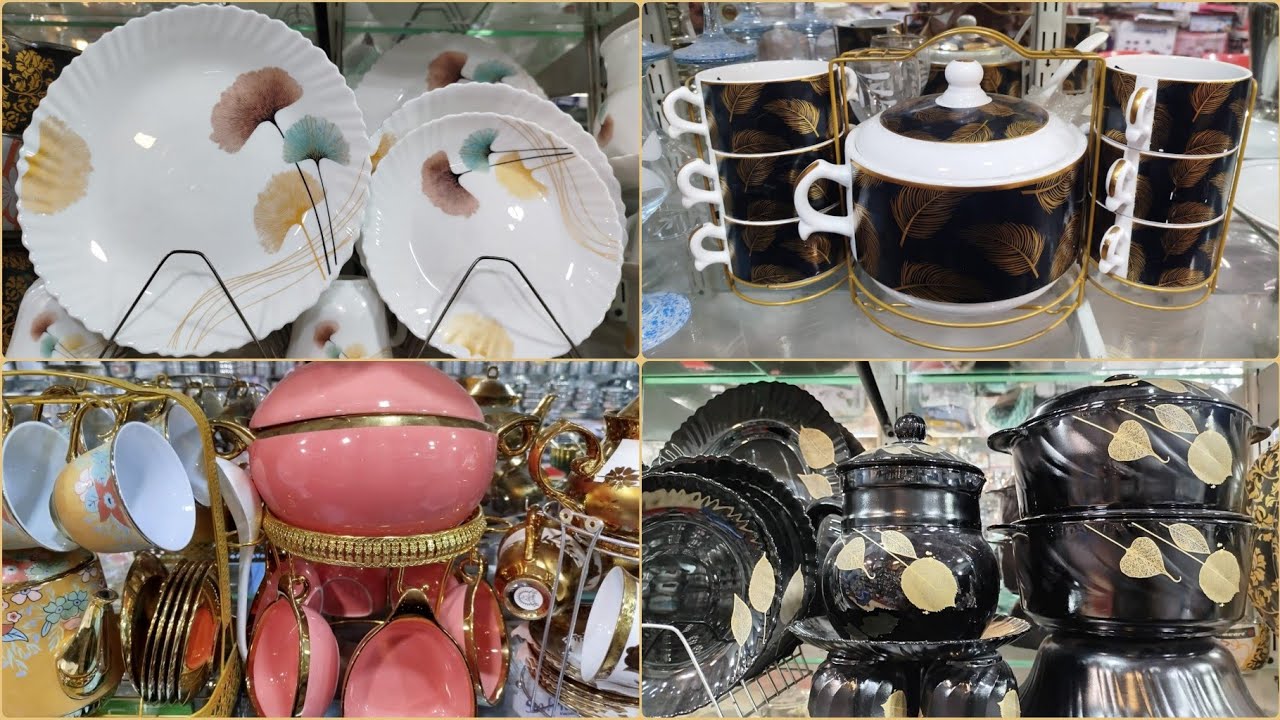 Imported Marble Dinner Set Wholesale Market Gujranwala/Branded Glassware Crockery Soup Set,Cool Sets
